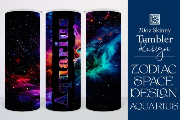 Aquarius Zodiac Space Tumbler Design 1 Review