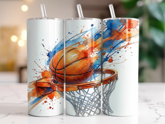Basketball 20oz Skinny Tumbler Wrap PNG: A Designer's Review