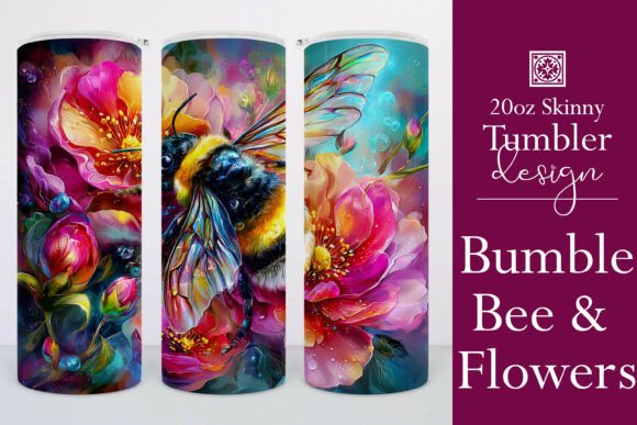 Bumble Bee Flowers 20oz Tumbler Wrap Review
