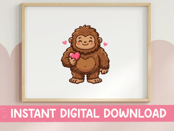 Cute Bigfoot Sasquatch Heart SVG Review for Embroidery