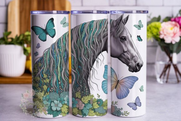 Ethereal Horse Butterfly 20oz Tumbler Design Review