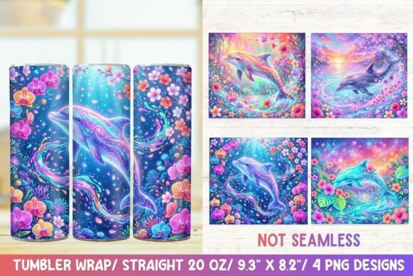 Neon Dolphin 20 OZ Skinny Tumbler Wrap Review