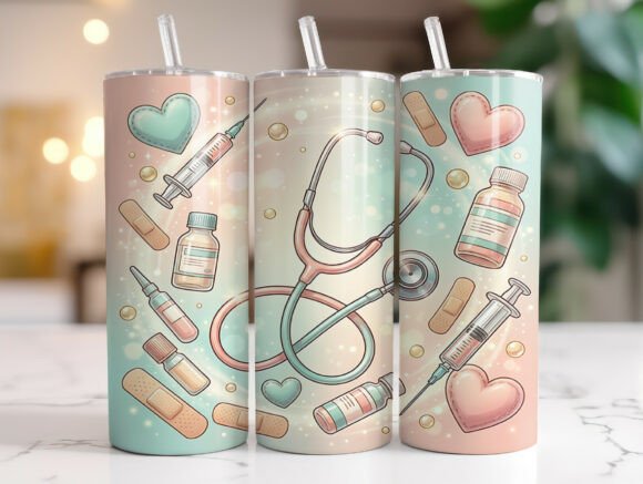 Pastel Nurse Medical 20oz Tumbler Wrap Review