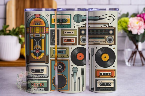 Retro Music Vibes 20oz Tumbler Wrap: A Designer's Review