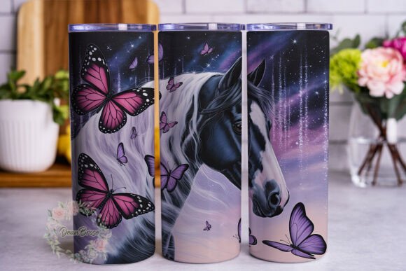 Review: Magical Horse Butterfly 20oz Tumbler Design