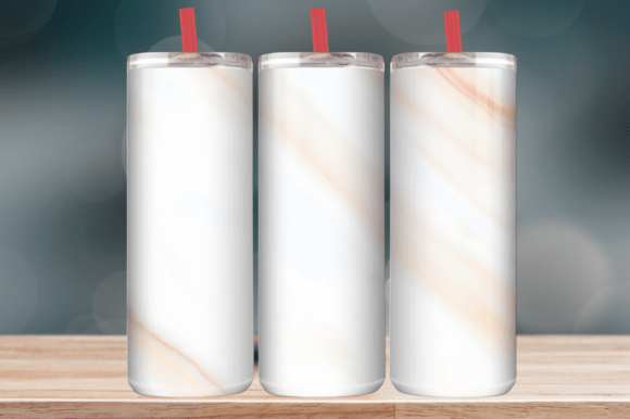 Review: Minimal White Marble Soft Vein Tumbler Design