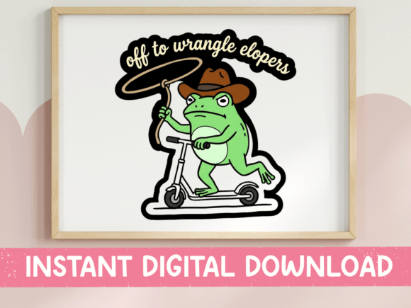 Review: Off to Wrangle Elopers Frog SVG for Embroidery