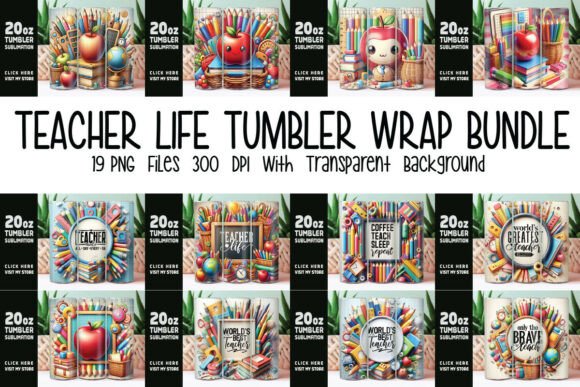 Teacher Life Tumbler Wrap Bundle: A Designer's Review